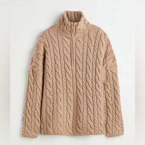 H&M wool blend zipper sweater